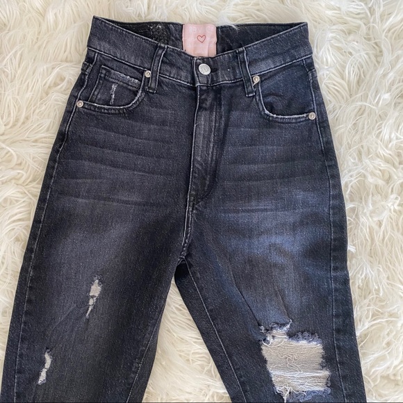 REVICE Super High Waisted  Distressed Skinny Jeans - Picture 7 of 14